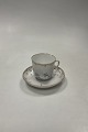 Tidlig Royal Copenhagen Art Nouveau Kop og underkop No 12