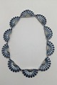 Georg Jensen Sterling Sølv Daisy Halskæde (Blå)