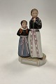 Royal Copenhagen overglasur figur Pieter og Trein Dirch Jan