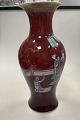Orientalsk Kinesisk Vase i sang de boeuf samt med dekoration
