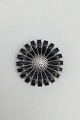 Georg Jensen Sterling Sølv Marguerit Broche, Sort
