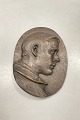 Dansk silhouetportræt af ung mand i Bronze