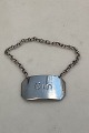 Dansk "Gin" Sterling sølv Flaske mærkat 925S