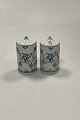 Bing og Grøndahl Blåmalet Musselmalet Hotel Salt og Peber Bøsse No. 1097 og 1098 
med monogram