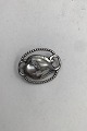 Evald Nielsen Sølv Broche (Månesten)