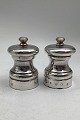 P H Vogel & Co, Birmingham, England Sterling Sølv Salt & Peberkværn Sæt