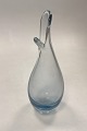 Holmegaard Duckling / Næb-Vase af klart/aquafarvet glas