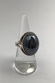 Hans Hansen Sterling Sølv Ring (Hæmatit)