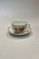 Royal Copenhagen Fuld Saksisk Blomst Stor Tekop No. 1550