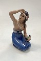 Dahl Jensen Figur Hawaiipige med Fugl No. 1268