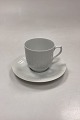 Bing og Grøndahl Ballerina Hvid Kaffekop og Underkop No. 072/305
